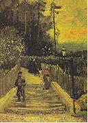 Vincent Van Gogh Small way in Montmartre oil painting reproduction